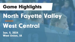 North Fayette Valley vs West Central  Game Highlights - Jan. 5, 2024