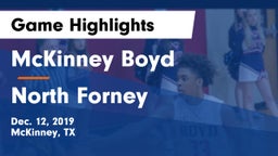 McKinney Boyd  vs North Forney  Game Highlights - Dec. 12, 2019