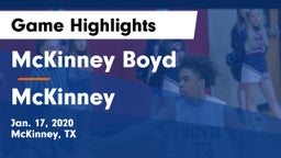 McKinney Boyd  vs McKinney  Game Highlights - Jan. 17, 2020