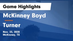 McKinney Boyd  vs Turner  Game Highlights - Nov. 23, 2020