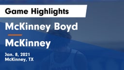 McKinney Boyd  vs McKinney  Game Highlights - Jan. 8, 2021
