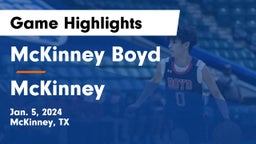 McKinney Boyd  vs McKinney  Game Highlights - Jan. 5, 2024