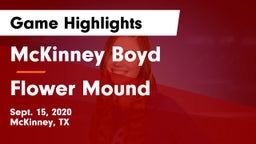 McKinney Boyd  vs Flower Mound  Game Highlights - Sept. 15, 2020