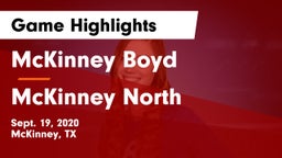 McKinney Boyd  vs McKinney North  Game Highlights - Sept. 19, 2020