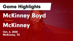 McKinney Boyd  vs McKinney  Game Highlights - Oct. 6, 2020