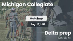 Matchup: Michigan Collegiate vs. Delta prep  2017