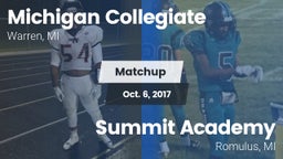 Matchup: Michigan Collegiate vs. Summit Academy  2017