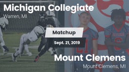 Matchup: Michigan Collegiate vs. Mount Clemens  2019
