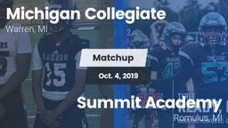 Matchup: Michigan Collegiate vs. Summit Academy  2019