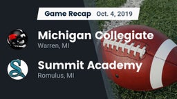 Recap: Michigan Collegiate vs. Summit Academy  2019