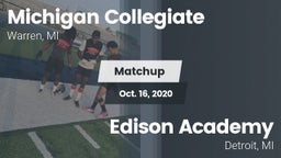 Matchup: Michigan Collegiate vs.  Edison Academy  2020