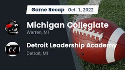 Recap: Michigan Collegiate vs. Detroit Leadership Academy 2022