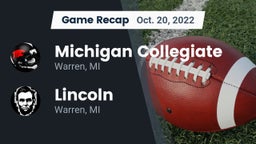 Recap: Michigan Collegiate vs. Lincoln  2022