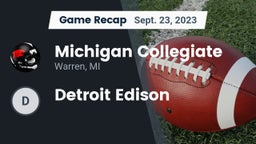Recap: Michigan Collegiate vs. Detroit Edison 2023