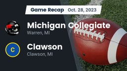 Recap: Michigan Collegiate vs. Clawson  2023