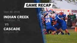 Recap: Indian Creek  vs. Cascade  2016