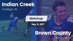 Matchup: Indian Creek vs. Brown County  2017