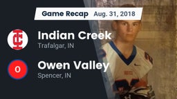 Recap: Indian Creek  vs. Owen Valley  2018