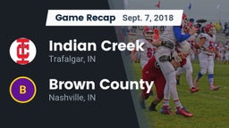 Recap: Indian Creek  vs. Brown County  2018