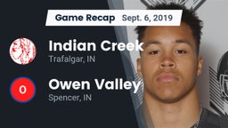 Recap: Indian Creek  vs. Owen Valley  2019