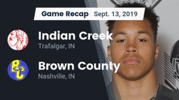 Recap: Indian Creek  vs. Brown County  2019