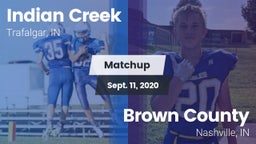 Matchup: Indian Creek vs. Brown County  2020