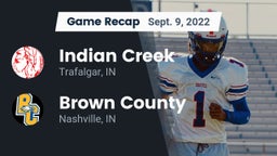 Recap: Indian Creek  vs. Brown County  2022