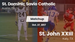 Matchup: St. Dominic Savio vs. St. John XXIII  2017