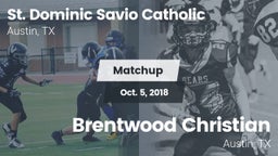 Matchup: St. Dominic Savio vs. Brentwood Christian  2018