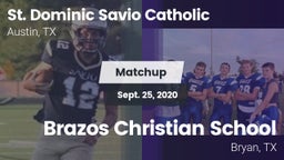 Matchup: St. Dominic Savio vs. Brazos Christian School 2020