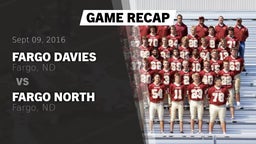 Recap: Fargo Davies  vs. Fargo North  2016