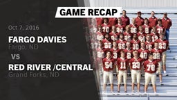 Recap: Fargo Davies  vs. Red River /Central   2016