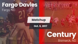 Matchup: Fargo Davies High vs. Century  2017