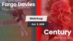 Matchup: Fargo Davies High vs. Century  2018