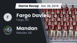 Recap: Fargo Davies  vs. Mandan  2018