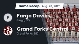 Recap: Fargo Davies  vs. Grand Forks Central  2020
