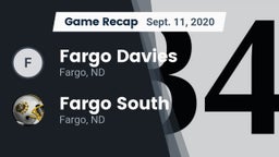 Recap: Fargo Davies  vs. Fargo South  2020