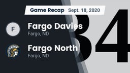Recap: Fargo Davies  vs. Fargo North  2020