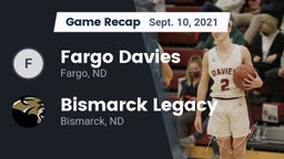 Recap: Fargo Davies  vs. Bismarck Legacy  2021
