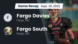 Recap: Fargo Davies  vs. Fargo South  2022