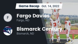 Recap: Fargo Davies  vs. Bismarck Century  2022