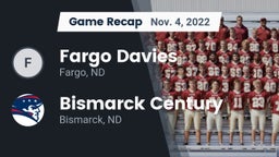 Recap: Fargo Davies  vs. Bismarck Century  2022