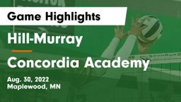Hill-Murray  vs Concordia Academy Game Highlights - Aug. 30, 2022