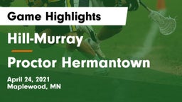 Hill-Murray  vs Proctor Hermantown  Game Highlights - April 24, 2021