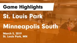 St. Louis Park  vs Minneapolis South  Game Highlights - March 5, 2019