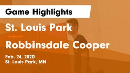 St. Louis Park  vs Robbinsdale Cooper  Game Highlights - Feb. 24, 2020