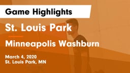 St. Louis Park  vs Minneapolis Washburn  Game Highlights - March 4, 2020