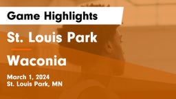 St. Louis Park  vs Waconia  Game Highlights - March 1, 2024