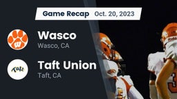 Recap: Wasco  vs. Taft Union  2023