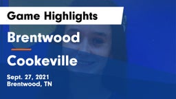 Brentwood  vs Cookeville  Game Highlights - Sept. 27, 2021